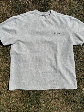 Ader Error - Handwriting Logo Tee (Men's) - Oatmeal